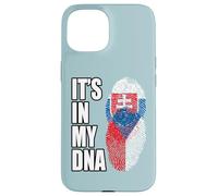 Slovak And Czech Vintage Heritage DNA Flag Case for iPhone 15