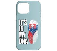 Slovak And Czech Vintage Heritage DNA Flag Case for iPhone 16 Pro Max
