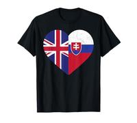 Slovak heritage UK Slovakia British Flag Slovak Flag T-Shirt
