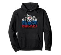Slovak IHockey Skull Mask Slovakia Grunge Flag Europe Sports Pullover Hoodie