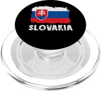 Slovak Slovakian Pride Vintage Slovakia Flag Slovakian Roots PopSockets PopGrip for MagSafe