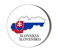 SLOVAKIA FLAG MAP 45mm Medium Magnet