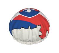 Slovakia Flag Map01 Shower Caps Women Reusable Large Shower Cap Men Quickdry Care Hair Long Short Kids Bath