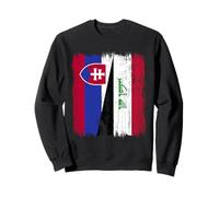 Slovakia Iraq Half Flag Slovakia Iraqi Jersey Sweatshirt