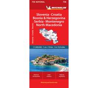 Slovenia, Croatia, Bosnia - Michelin National Map 736