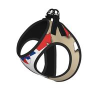 Slovenia Flag Map With Shield Print Adjustable Reflective Harness Leash Set For Cats, Dogs And Small Pets, Soft Breathable Mesh Walking Vest With Escape-Proof Lead