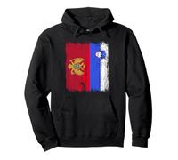 Slovenia Half Flag Montenegro Montenegrin Slovenian Jersey Pullover Hoodie