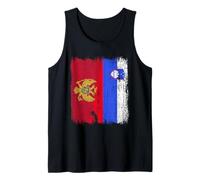 Slovenia Half Flag Montenegro Montenegrin Slovenian Jersey Tank Top