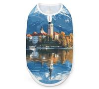 Slovenia Lake Bled Dog And Cat Clothes Pet Summer Sleeveless T Shirt Basic Vest S