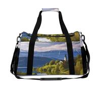Slovenia Landscape Bag，Adjustable Shoulder Straps, Double Zippers ， Tote Bag with Large Capacity And Multi-functions, Travel Bag for Women, Travel, Gym, Weekend.