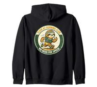 Slow AF A.F Running Club sloth runner retro funny running Zip Hoodie