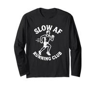 Slow AF Running Club Funny Jogger Humor Men's Design Long Sleeve T-Shirt