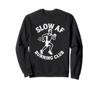 Slow AF Running Club Funny Jogger Humor Men's Design Sweatshirt
