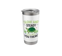 Slow and Steady Still Gets You There Turtle Stainless Steel Insulated Tumbler