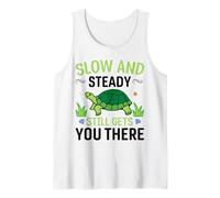 Slow and Steady Still Gets You There Turtle Tank Top