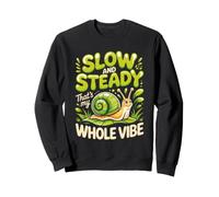 Slow and Steady That's My Whole Vibe Snail Garden Sweatshirt
