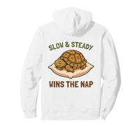 Slow And Steady Wins The Nap Funny Sleeping Box Turtle Lazy Pullover Hoodie