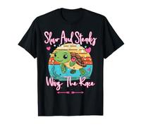 Slow and Steady Wins The Race Cute Sea Turtle Environment Value Graphic T-Shirt