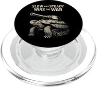 Slow and Steady Wins the War Turtle Tank PopSockets PopGrip for MagSafe
