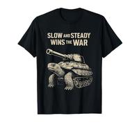 Slow and Steady Wins the War Turtle Tank T-Shirt