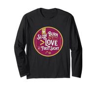 Slow Burn Love Valentine Romance Reader Trope Long Sleeve T-Shirt