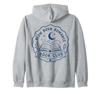 Slow Burn Romance Book Club Romance Reader Reading Zip Hoodie