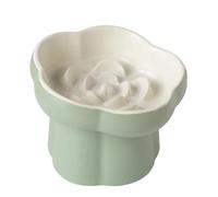 Slow Cat Feeder Bowl - Elevated Licking Puzzle Bowl for Pet,Ceramic Kitten Slow Feeder - for Indoor Outdoor Travel Kitchen Living Room Camping Balcony Apartment