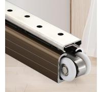 Slow Close Pocket Door Slide Hardware and Track Set, 24 60 60 18 72 Inch Sliding Barn Door with Hardware Kit Hidden Track System, Slide Smoothly Quietly(168inch)