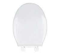 Slow Close Removable Plastic Toilet Seat, Soft Silicone Toilet Seat, Easy to Clean and Installation, Quick Bathroom Remodel, Fits Most Toilet Brands