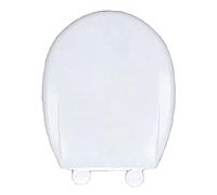 Slow Close Removable Plastic Toilet Seat, Soft Silicone Toilet Seat, Easy to Clean and Installation, Quick Bathroom Remodel, Fits Most Toilet Brands (O 40x34cm)