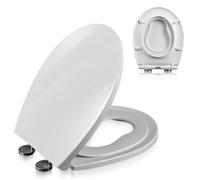Slow Close Toilet Seat,Round Built in Toddler,Potty Training Fits Both Adult and Child,with Soft Close and Magnets,360° Adjustable Hinge