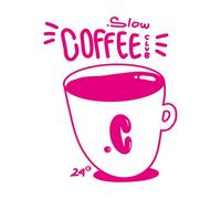 Slow Coffee Club Wall Decals 65.6x81.4cm Wall beautification Rosered