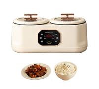 Slow Cooker 3.6L 1200W Electric Hot Pot with 24h Reservation & 8-Hour Heat Preservation, Dual Pot Food Warmer for Camping and Family Use