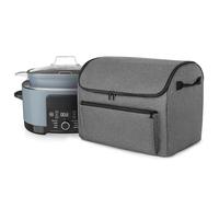 Slow Cooker Carrying Bag - Cooking Pot Carrying Bag Tote - Easy Clean Lining Leakproof Storage Organizer with Accessory Pocket, Tote for Camping Family Gathering Picnic Outdoor