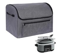 Slow Cooker Cover Bag for Ninja Foodi Possible Cooker Pro, Durable Dust Cover with Front Pocket Handle, Scratch Water Resistant, Gray