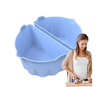 Slow Cooker Divider Insert - Fit 6-8 QT Cookware Oval Shape | Reusable Silicone Slow Cook Pot Divider | for Meat Soup Chicken Fish Shrimp Potato Tomato Family Gathering