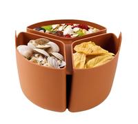 Slow Cooker Divider - Non Stick Heat Resistant Silicone Insert | Three Compartment Liner, Food Grade Foldable Kitchen Gadget for Meal Prep, Diet