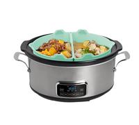 Slow Cooker Insert - 1 Pair Silicone Cooker Separator Inserts | Kitchen Cooker, Reusable Silicone Separator Insert for Slow Cookers for Celebrations, Banquets, Family Reunions, Parties and Dinners