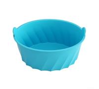 Slow Cooker Liner Made of Silicone Fits 6 8 Quart Oval Cookers Heat Resistant Dishwasher Safe Multi Purpose Cooking Liner for Oven Microwave Use (Blue)