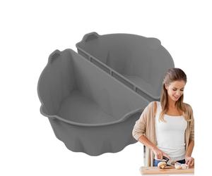 Slow Cooker Liners Set - Universal Oval Shape 6-8 Litre Design Premium Reusable Food Grade Silicone Pot Divider Inserts | Solution for