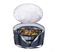 Slow Cooker Tote for Potlucks Parties Secure Fit | for heavy-duty Oxford cloth, aluminum foil lining, tear-resistant, fits 6-8 quart models, easy clean