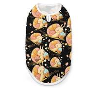 Slow Cute Snail Cute Printed Dog Shirt Clothes Lightweight Sleeveless Pet Tank Top for Small Medium Large Pets