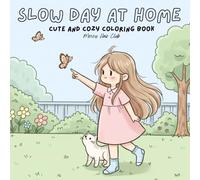 Slow Day At Home: Cute And Cozy Coloring Book for Adults and Teens