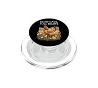 Slow Days Full Heart Cute Chicken Farm Cottagecore Cozy PopSockets PopGrip for MagSafe