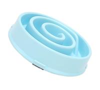 Slow Delay Dog Bowl, Easy Cleaning Bloon Stop Preventing the Bowl of Interactive Interactive Display for Pet Supplies for Small Dogs (Blue)