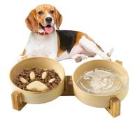 Slow Dog Bowls From Feeders - Ceramic Feeder Cup And Cute Paw Water Bowl | Non Slip Oven Ceramic Bowl | Removable Pet Supplies Company