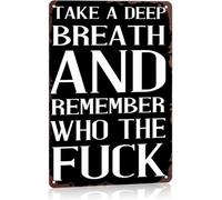 Slow Down and Think Who Really Matters Metal Decor 8 X 12 in