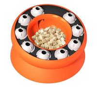 Slow Down Cat Bowl | Rotating Puzzle Bowl for Dry Food - Fun Accessory for Slow Down Fast Eating Kitten Indoor Outdoor Home Travel