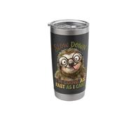 Slow Down Im Going As Fast As I Can Funny Sloth Glasses Stainless Steel Insulated Tumbler