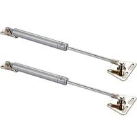 Slow Down Lift Stay Support, Gas Strut Lift Support for Cabinets and Lids Silver 257mm 20N-150N Pack of 2